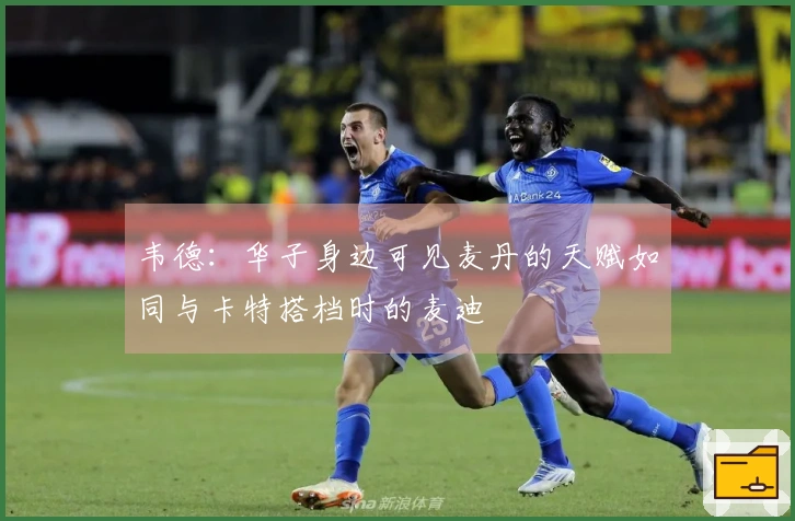 韦德：华子身边可见麦丹的天赋如同与卡特搭档时的麦迪
